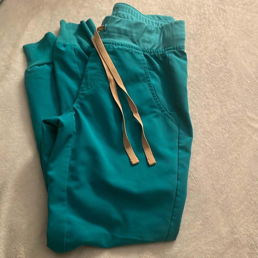 FIGS LIMITED EDITION COLOR -TEAL Zamora Jogger Scrub Pants - XXS - Petite